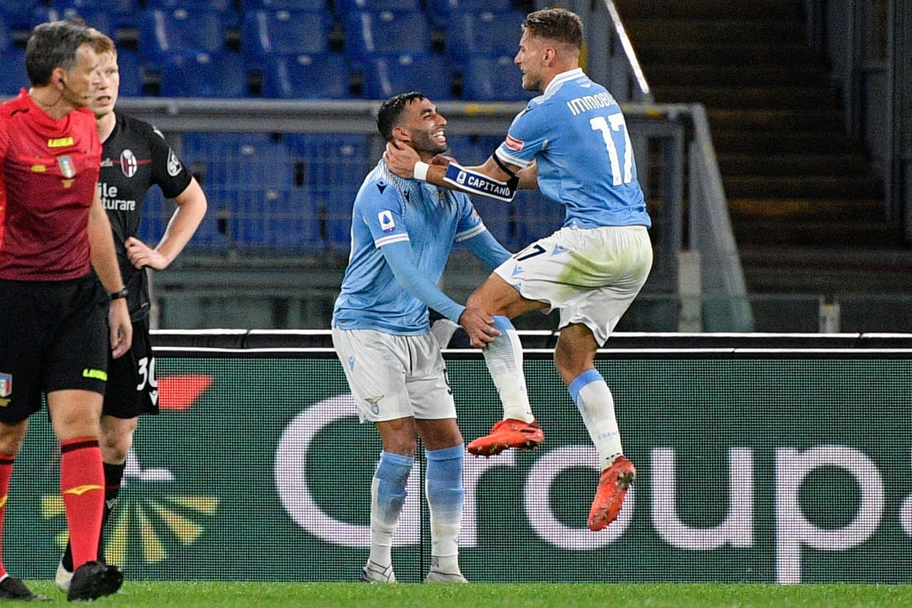 Lazio despachó en casa al Bolonia 2-1. Luis Alberto Romero (54’) abrió el marcador e Immobile (76’) creció la diferencia; Lorenzo De Silvestri (90+1’) descontaba hacia el final.