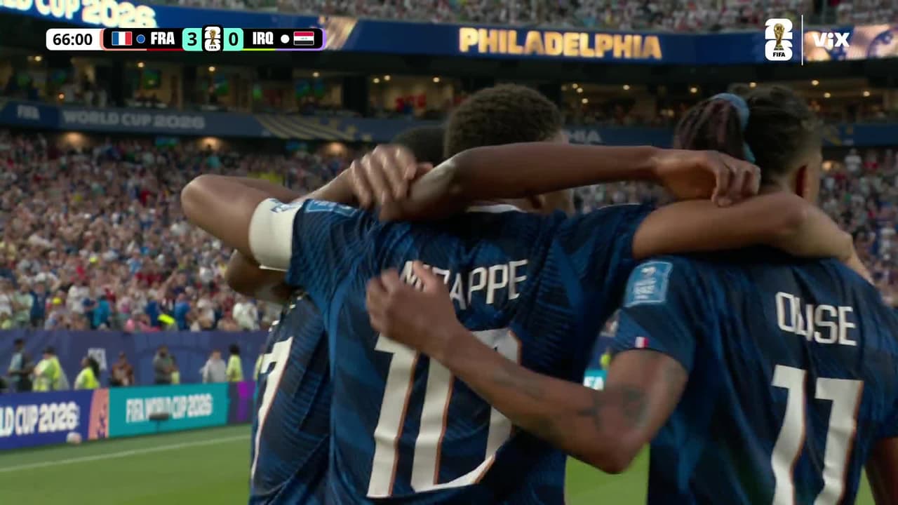 ¡Dembélé se suma a la fiesta! Tercer gol para Francia en el partido