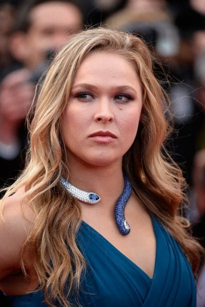 "Ella no tendría un trabajo si no fuera por los peleadores' expresó Rousey, luego de su entrenamiento para la prensa, previo a su pelea, en Torrance, California.
