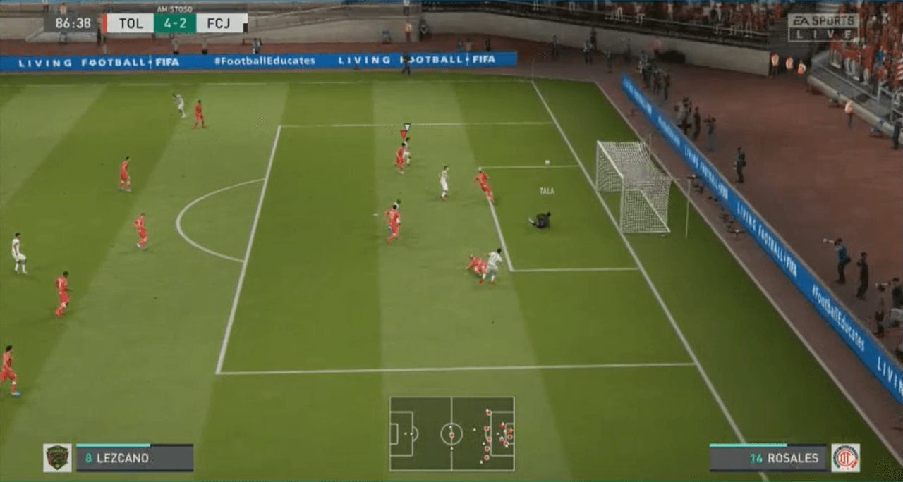 Diego Rosales venció a Marco Canaales en un divertido partido de eLiga MX.