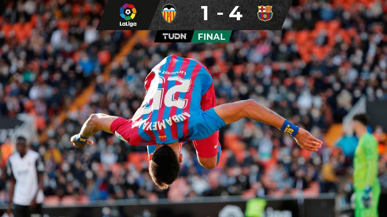 ¡Llegan las piruetas! Hat-trick de Aubameyang y goleada del Barça