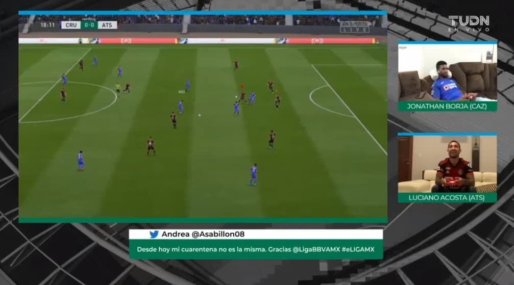 Jonathan Borja, el representante de Cruz Azul se enfrentó a Luciano Acosta, quien defendió los colores rojinegros.