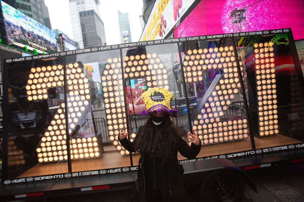 ¡Así luce Times Square para recibir el 2021!