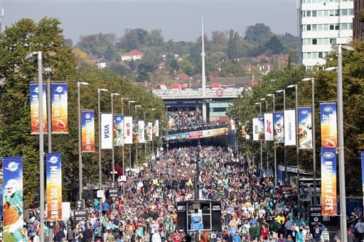 Londres recibió el primero de tres partidos NFL que tendrán, en donde los Jets dominaron a los Dolphins 27-14. Checa las imágenes del duelo.