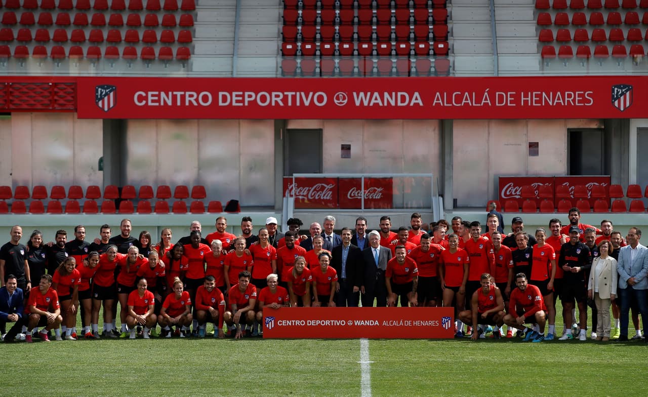 El día de hoy, el equipo masculino del Atlético de Madrid entrenó en las nuevas instalaciones del Centro Deportivo Wanda Alcalá de Henares.