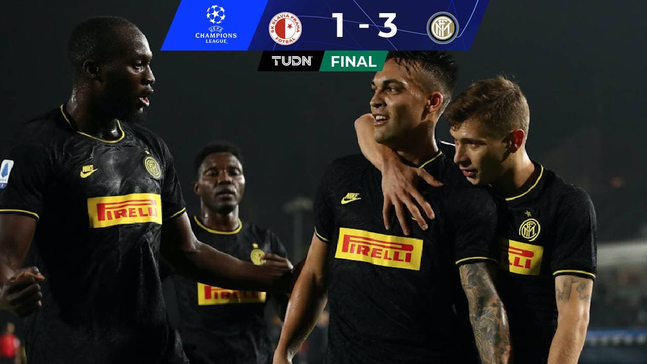 Inter venció al Slavia y ahora es segundo del Grupo F