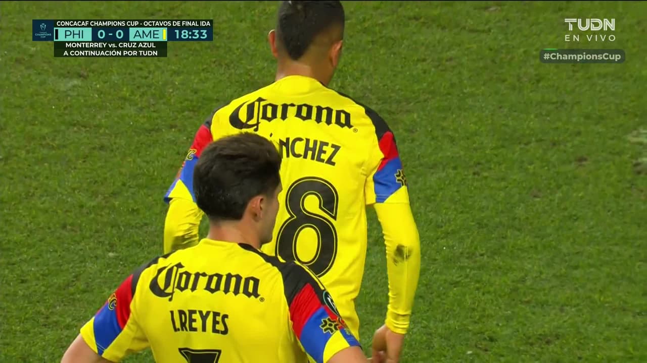 ¡GOL!  anota para América. Raphael Veiga