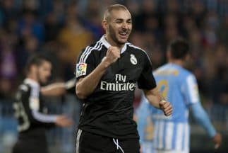 Benzema volvió a marcar en el triunfo del Real Madrid en Málaga.
