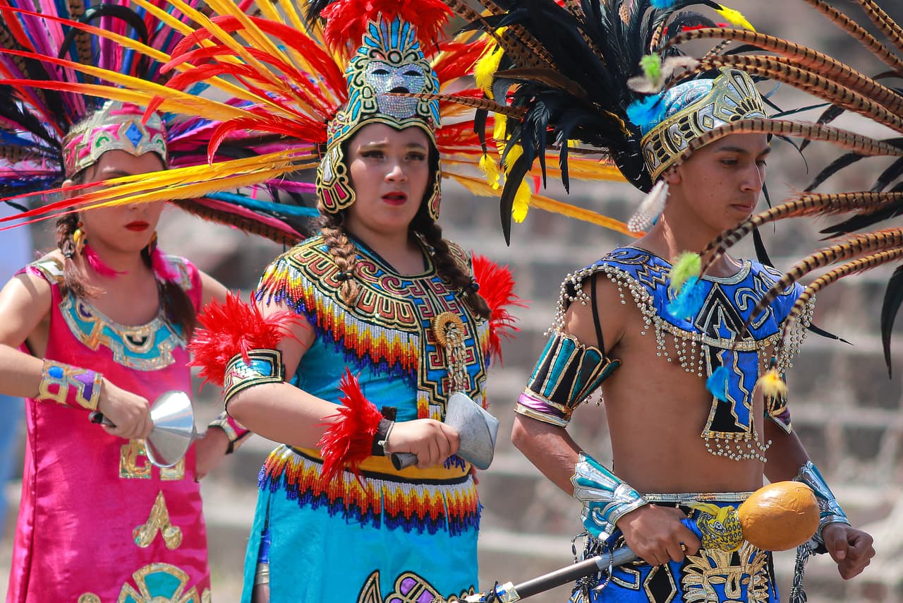La llama que arderá en el pebetero de los Juegos Panamericanos de Lima 2019 fue creada en la ceremonia del fuego nuevo, ritual celebrado a la manera de la civilización Mexicas en las pirámides de Teotihuacán.