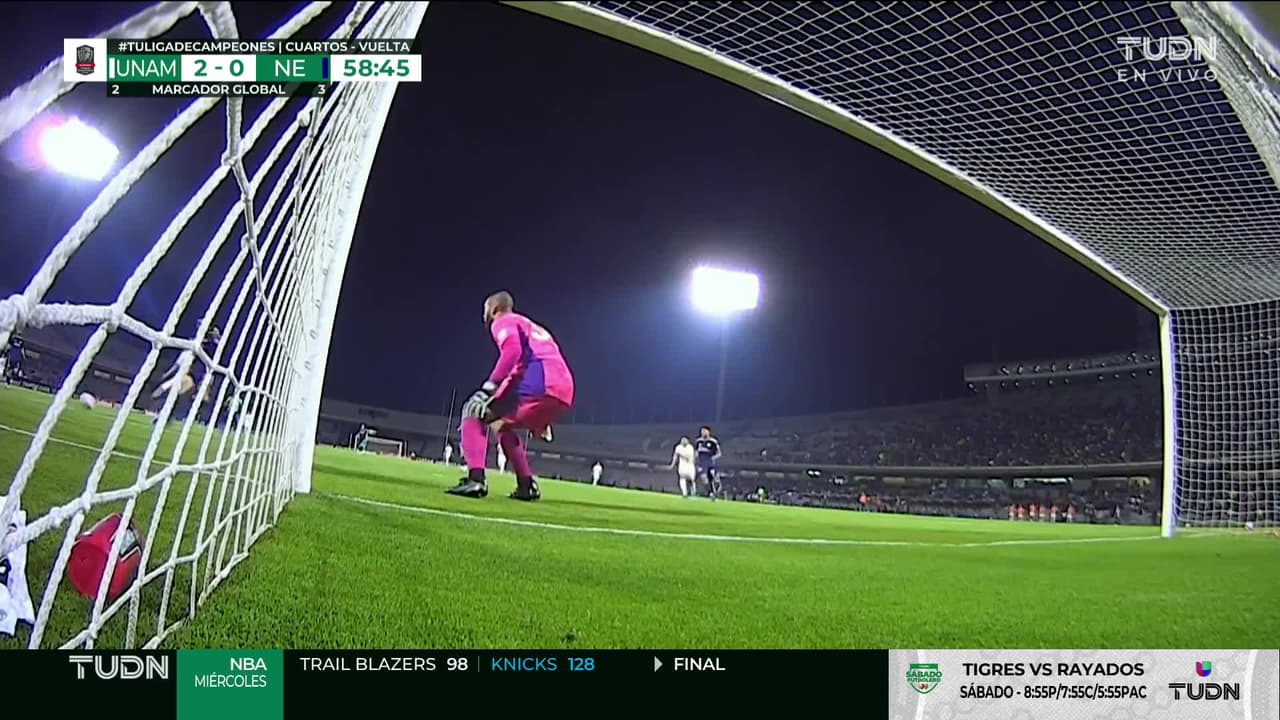 ¡GOL!  anota para Pumas UNAM. Sebastián Saucedo