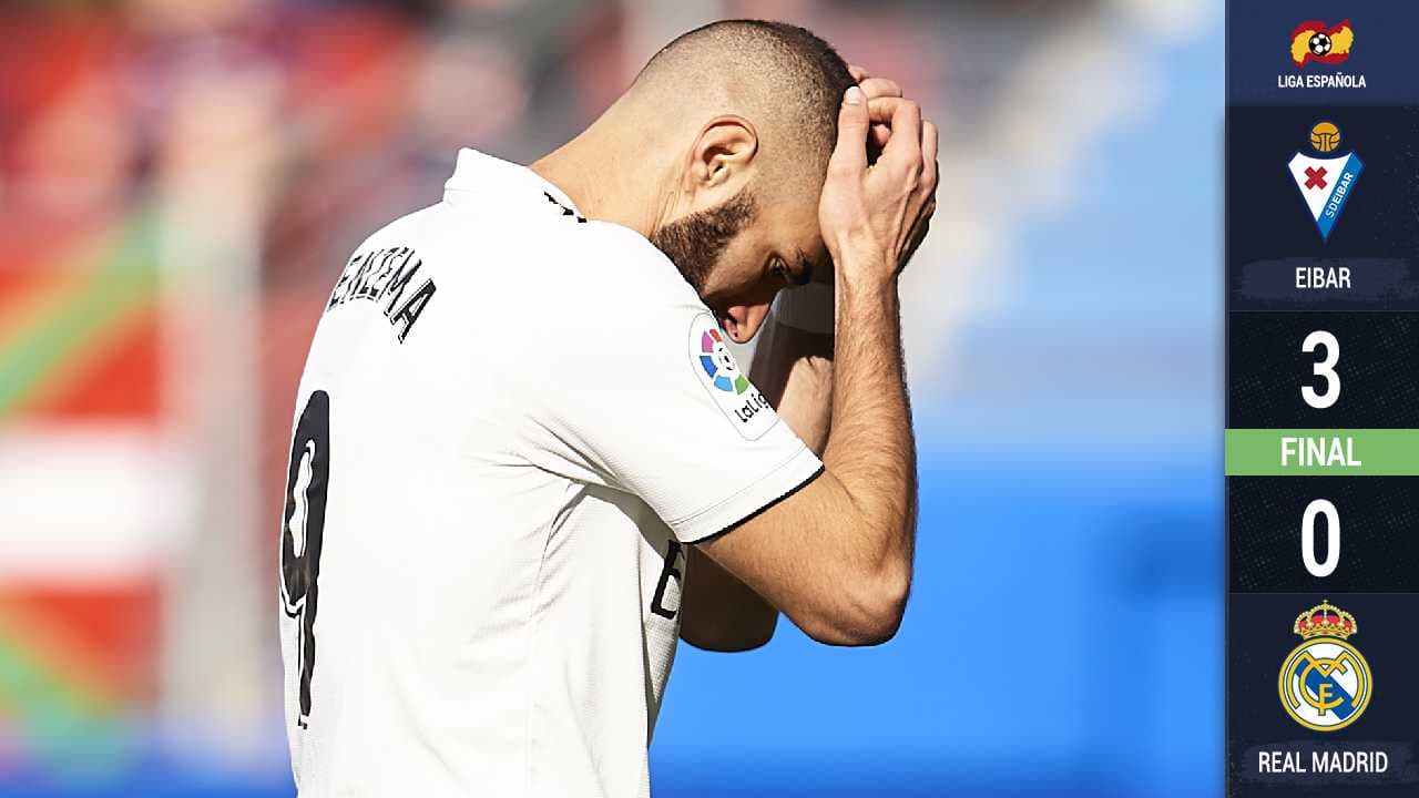 ¡Humillan al Real Madrid!: el Eibar lo golea, lo exhibe y lo manda fuera de zona de Champions