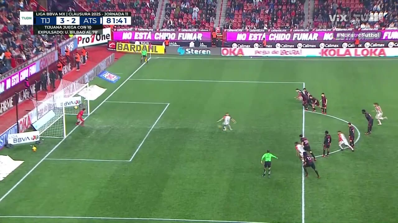 ¡Gol del Atlas! Đurđević ejecuta el penal a la perfección para el 3-2