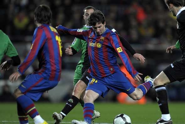 Messi tuvo un partido sin muchas exigencias, aún así lució y dio el pase del último gol.