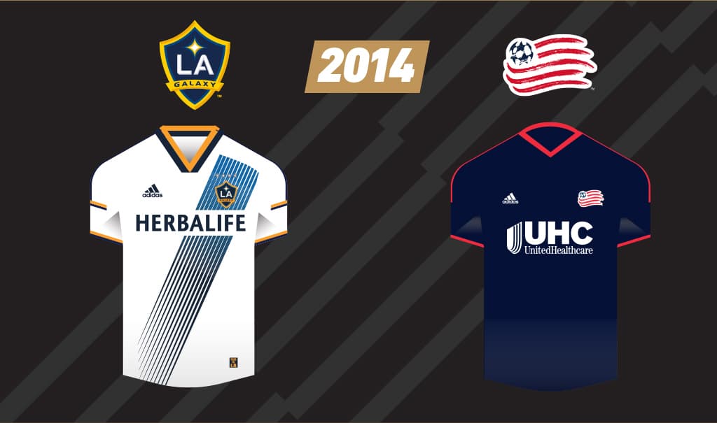 La final que más se ha repetido en la MLS, Galaxy vs. Revolution sucedió nuevamente en 2014. Revs vistió de azul por cuarta final consecutiva y los galácticos de blanco con la franja por segunda. El resultado fue el de siempre – New England perdió.