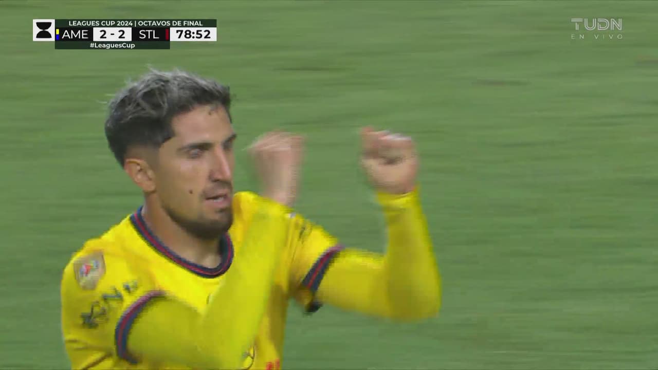 ¡Respira América! Diego Valdés marca el 2-2 ante St. Louis