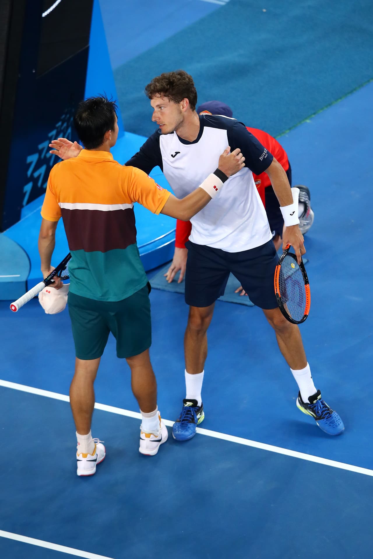 Carreño se despidió con calma de Nishikori, aunque en su salida protagonizó un acto bochornoso de ira.