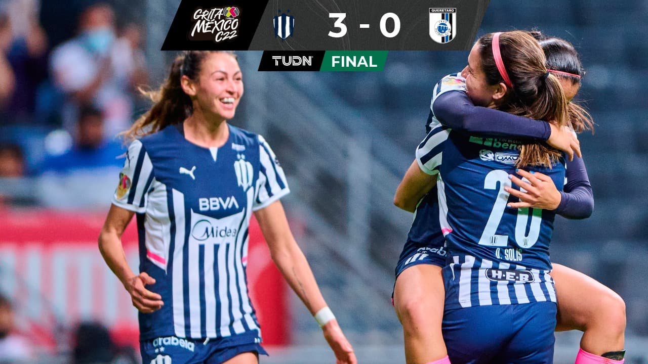 Rayadas golea y extiende paso perfecto en la Liga MX Femenil
