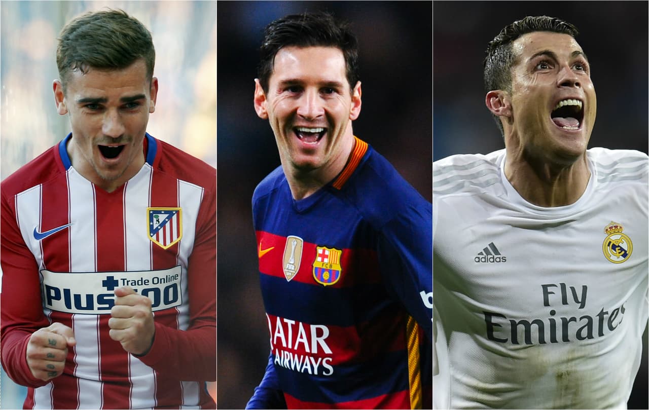 Griezmann, Messi y Cristiano vitales en la lucha por el título de la Liga.