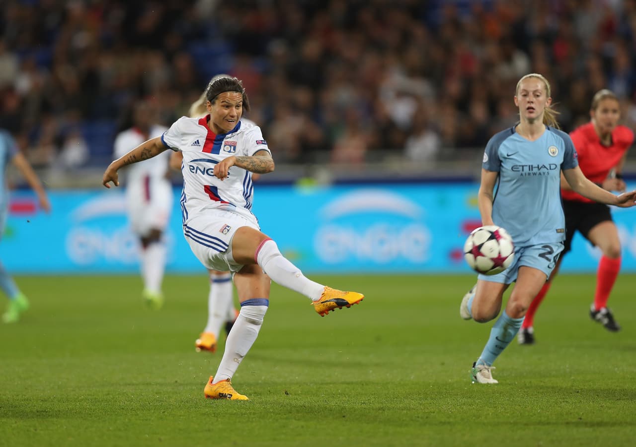 Dzsenifer Marozsán, internacional con Alemania, es otro de los aces del Lyon con 3 goles y 5 asistencias en los 8 partidos de esta edición de Champions League.