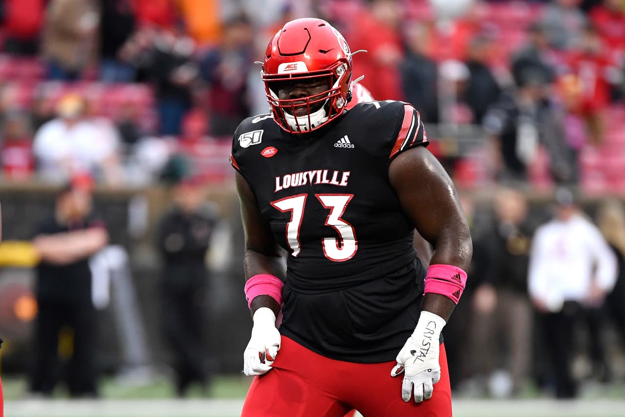 <b>Mekhi Becton</b> (OT) | Pick 11
<br>Equipo: 
<b>New York Jets</b>
<br>College: Louisville