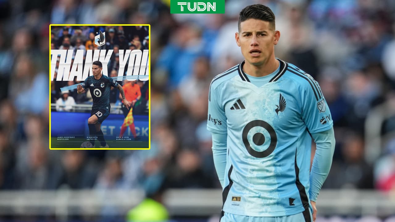 Minnesota United hace oficial la salida de James Rodríguez