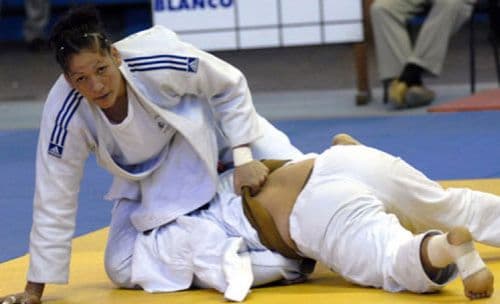 La afición lleno las gradas del World Trade Center de Boca del Río, para ver triunfar a los cubanos Aliuska Ojeda (-57 kilogramos), Maricet Espinosa (-63 kilogramos) y Magdiel Estrada (-73 kilogramos), para de este modo, sumar ocho medallas de oro de las once disponibles en lo que va de la competencia (Foto: Twitter).