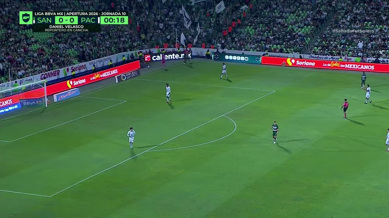 Arranca el partido y la pelota está en juego.