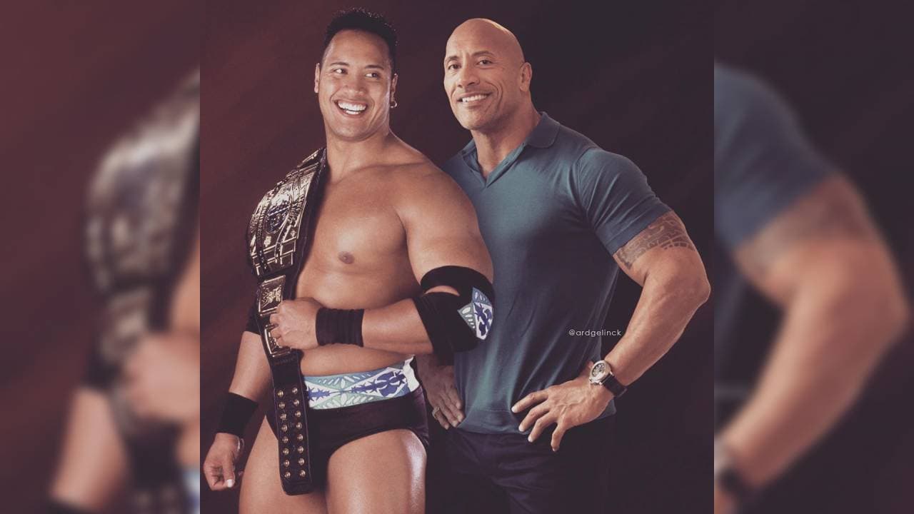 Dwayne Johnson 'The Rock' | Ard Gelinck realizó un asombroso trabajo para ‘juntar’ el pasado con el ‘presente’ de estos grandes atletas.