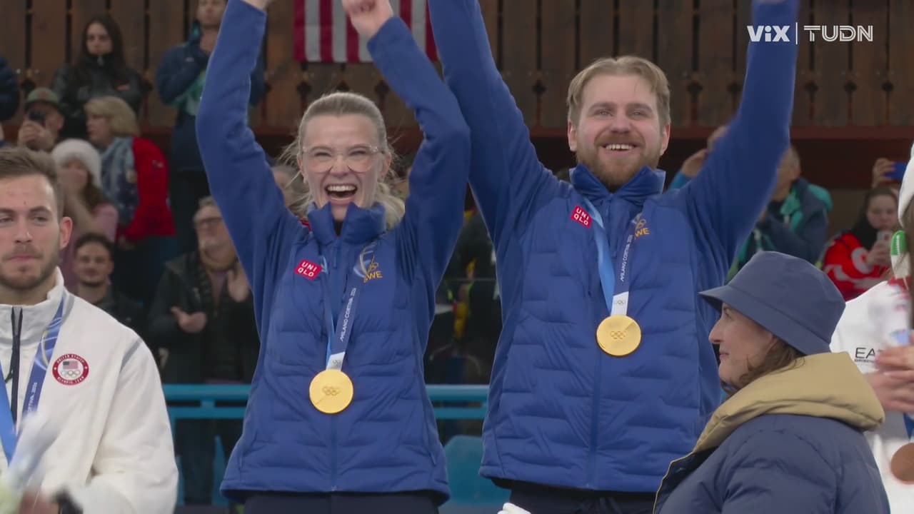 Oro para Suecia en curling, dobles mixtos