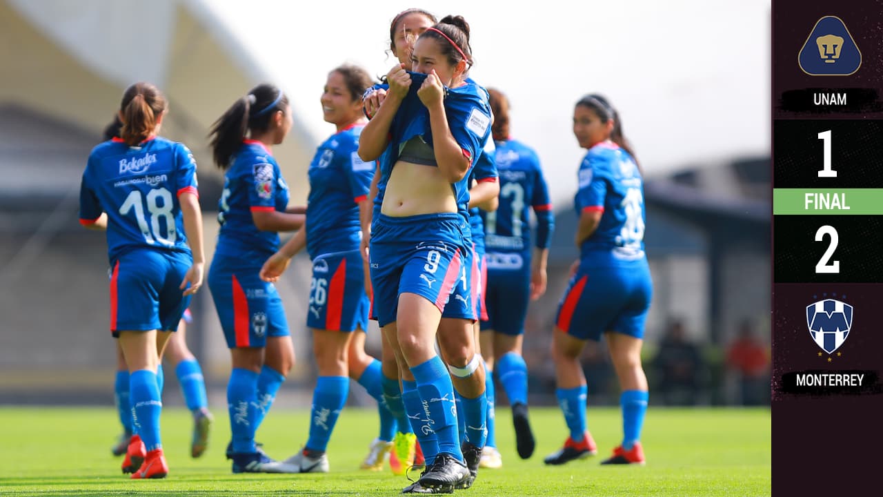 Rayadas saca ventaja ante Pumas en la Liguilla Femenil