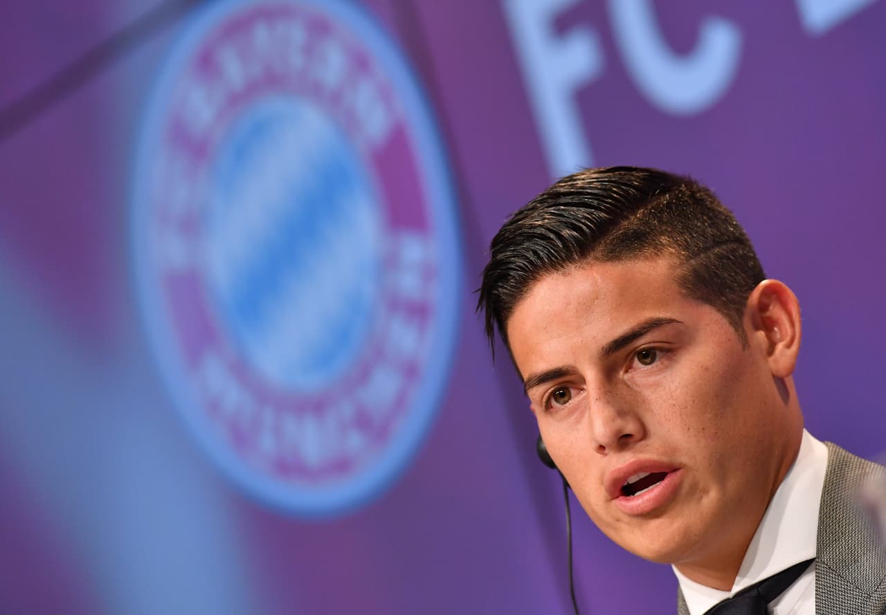 "No es un paso atrás, el Bayern siempre gana cosas importantes", aseguró James en su presentación.