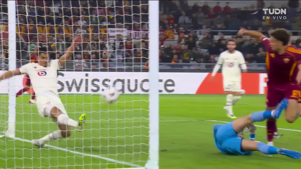 ¡Cerca Roma del gol! Mandi evitó en la línea el empate sobre Lille