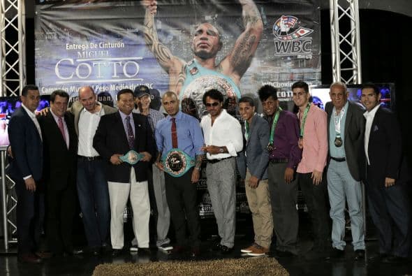 Varios boxeadores boricuas acompañaron a Cotto(Foto: Cotto Promotions)