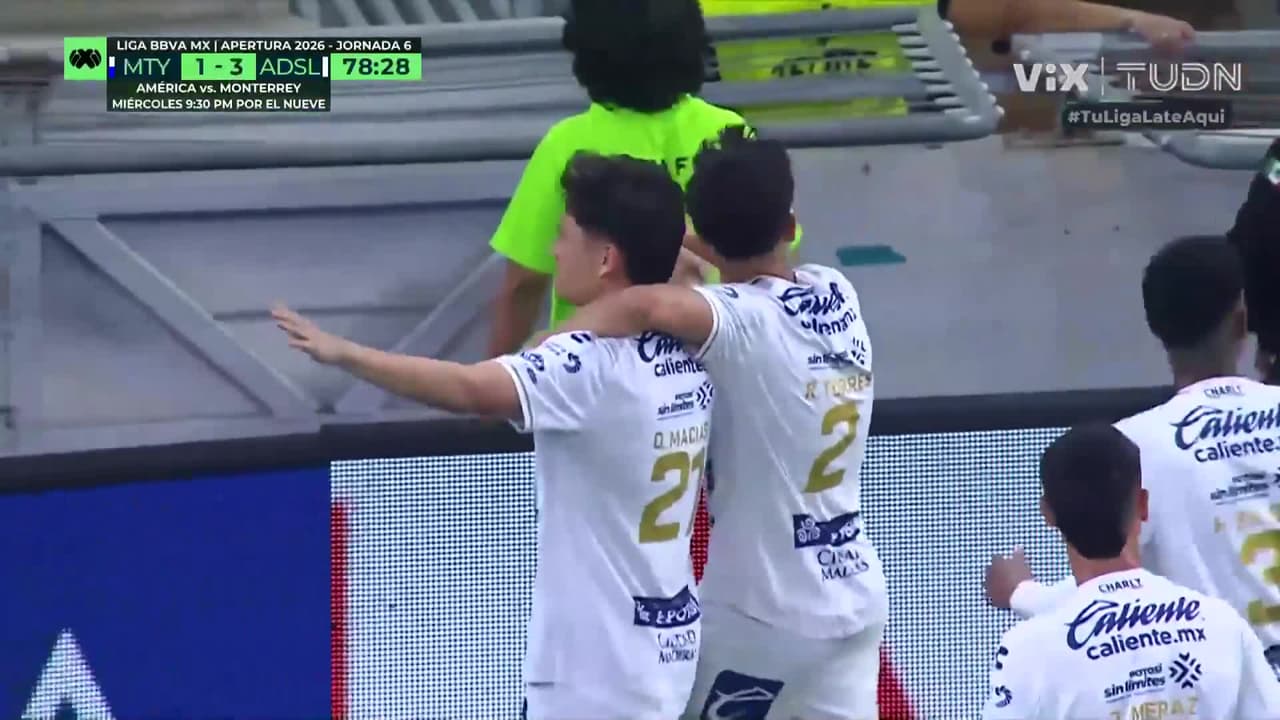 ¡Golazo brutal de San Luis! Se apaga la euforia en el Gigante de acero