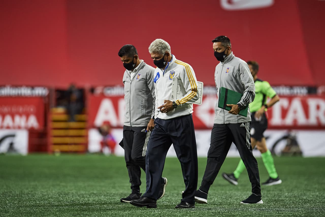 during the game Tijuana vs Tigres UANL, corresponding to Day 03 of the Torneo Apertura Guard1anes 2020 of the Liga BBVA MX, at Caliente Stadium, on August 6, 2020. <br><br> durante el partido Tijuana vs Tigres UANL, correspondiente a la Jornada 03 del Torneo Apertura Guard1anes 2020 de la Liga BBVA MX, en el Estadio Caliente, el 06 de Agosto de 2020.