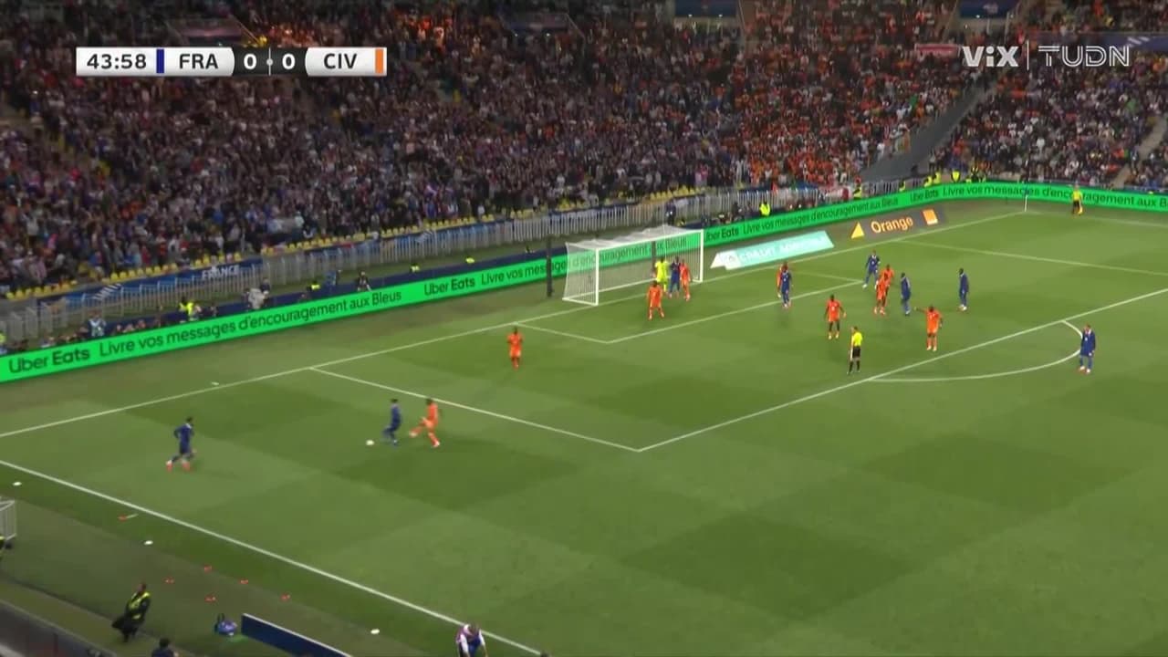 ¡Golazo de Francia! Cherki abre el marcador frente a Costa de Marfil