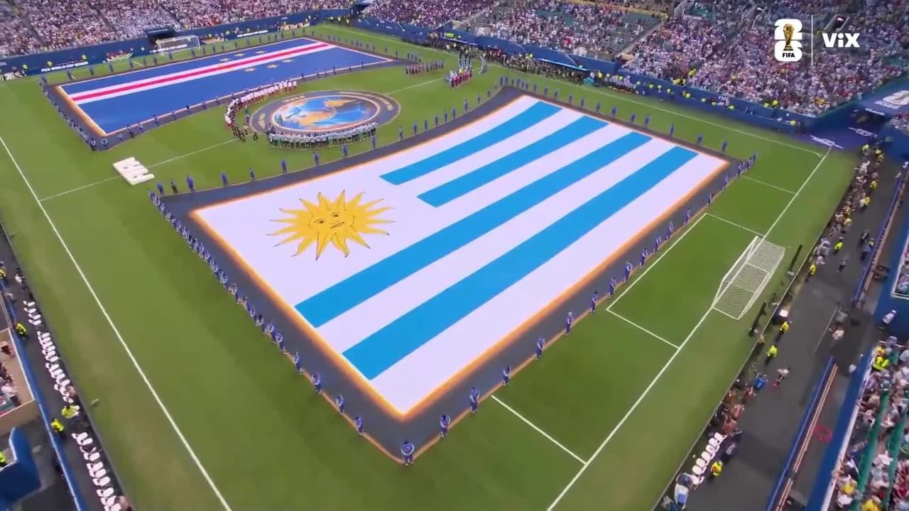 ¡Se entonan los himnos de Uruguay y Cabo Verde! Desde Miami