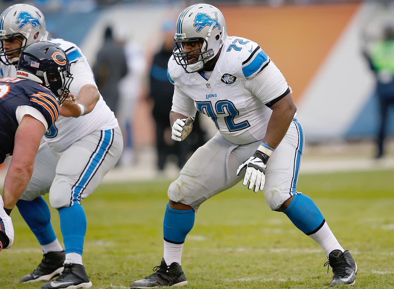 Guardia Ofensivo: Laken Tomlinson, Detroit Lions (Posición en el Draft: Ronda 1, #28 global).