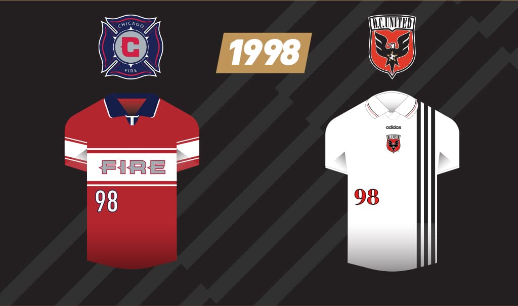 Chicago Fire le arrebató el tricampeonato al cuadro capitalino con su tradicional camiseta en rojo y una franja blanca horizontal.