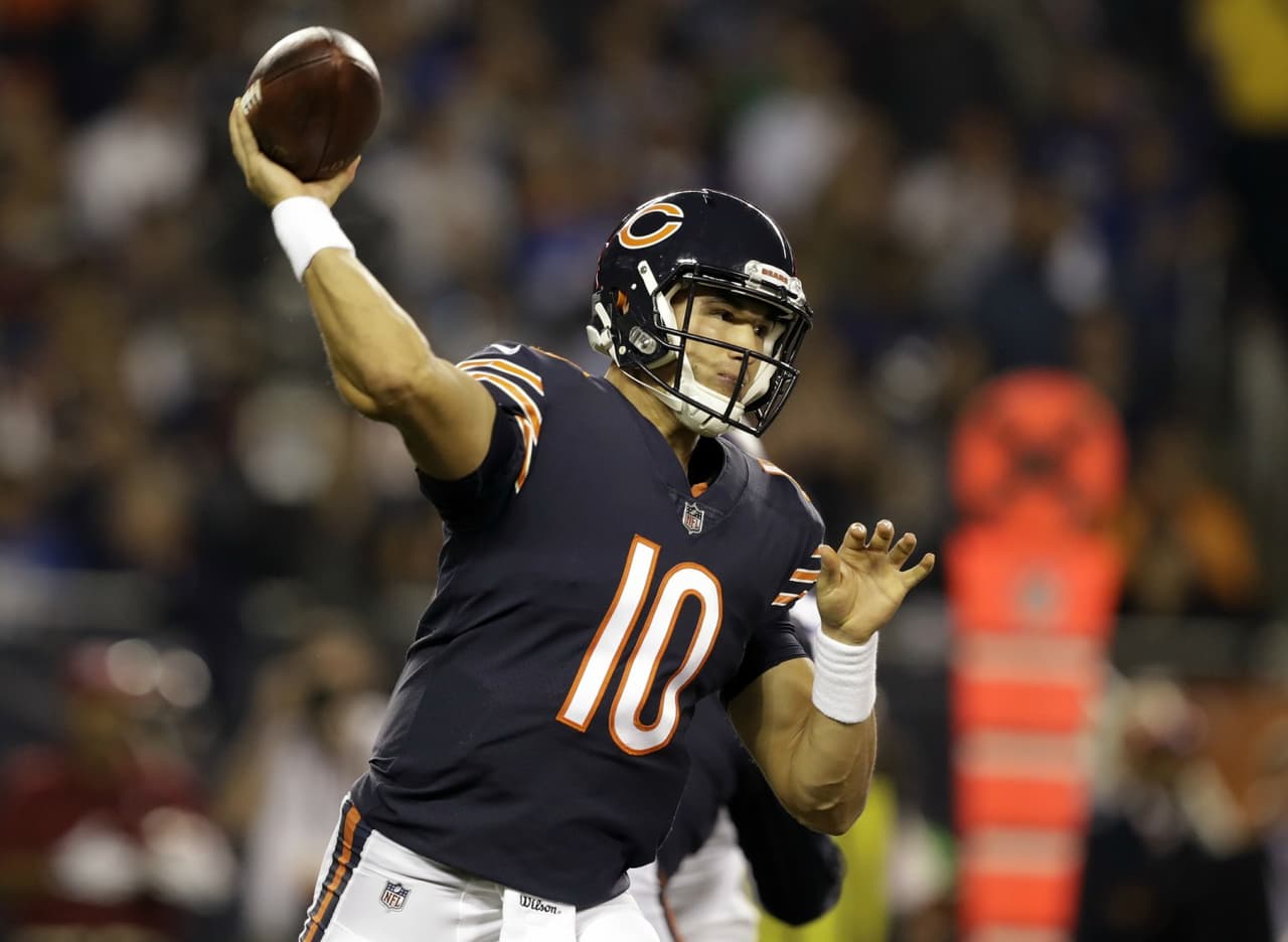 Trubisky se había mantenido sin errores hasta el último cuarto, cuando una intercepción terminó por sentenciar el partido.