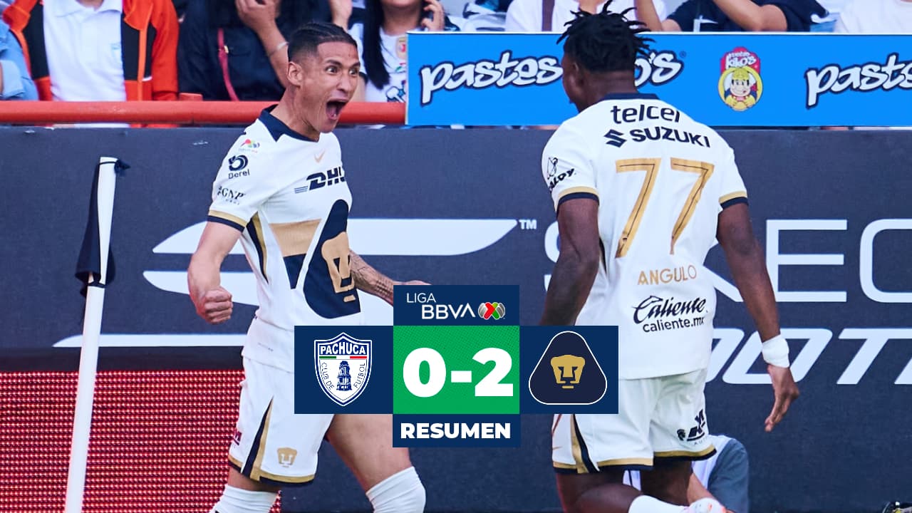 Pumas derrota a Pachuca logra récord de puntos en torneos cortos