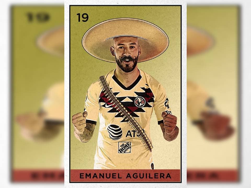 Los jugadores americanistas al estilo de la Revolución Mexicana para conmemorar el 20 de noviembre.