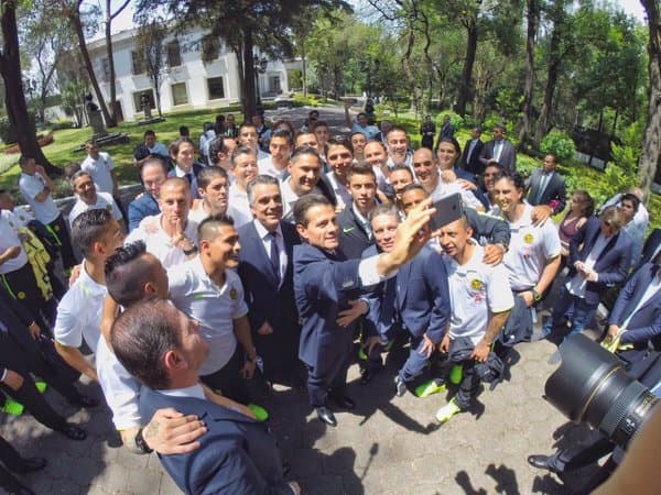 América visitó la Residencia Oficial de Los Pinos.