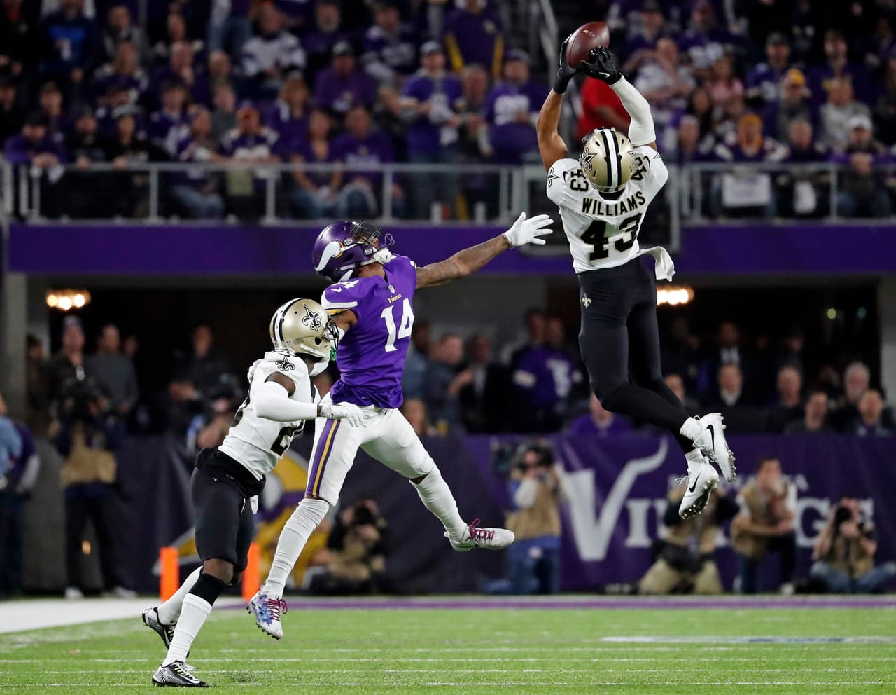 Marcus Williams, safety libre de los New Orleans Saints.