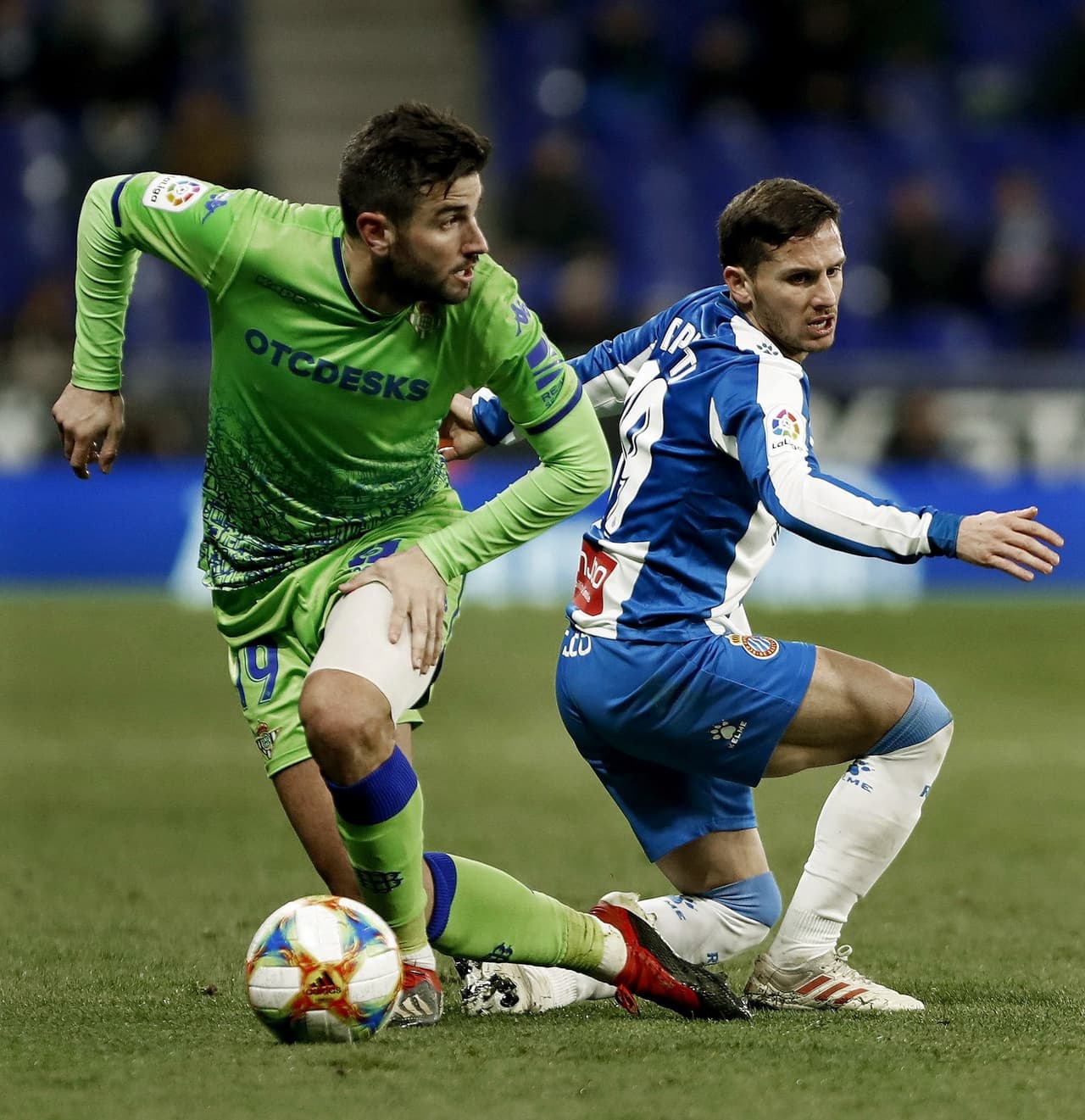 Betis hizo alarde de su control de balón en buena parte del partido, algo que lo caracteriza entre los equipos de la Liga de España.