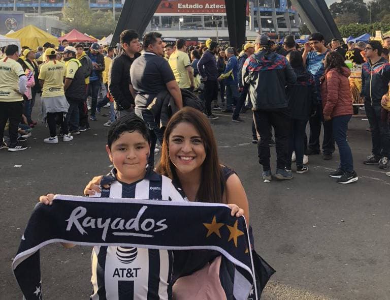 Gran ambiente familiar, en el Estadio Azteca, previo a la final del Apertura '19 entre el América y los Rayados de Monterrey.