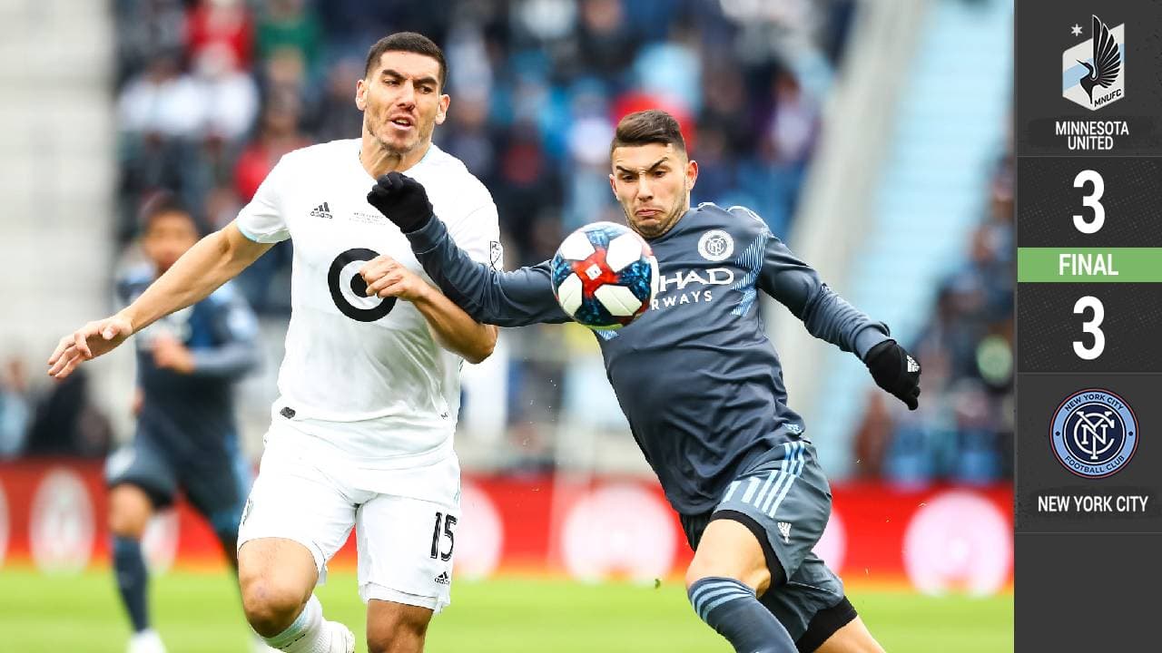 Minnesota United estrena el Allianz Field con vibrante empate ante NYCFC 