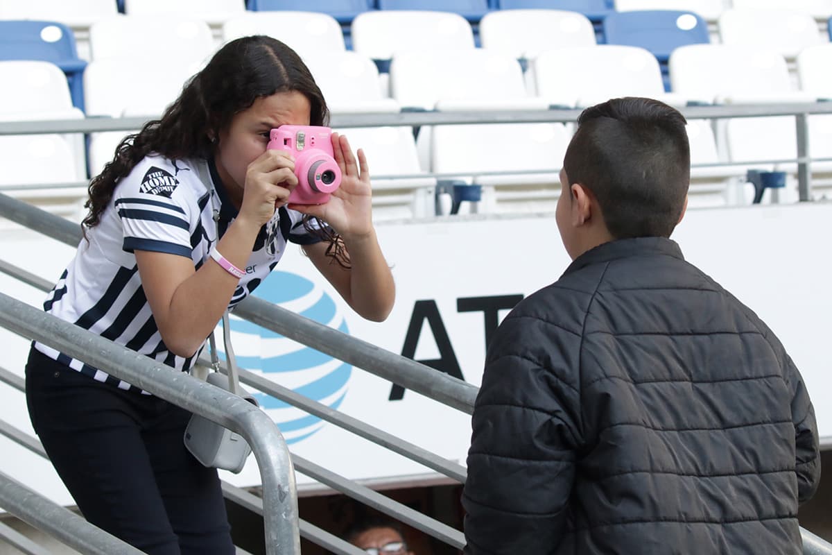 Los fanáticos de Rayados en el Estadio Bancomer para el juego contra Tuzos en la Jornada 1 del Clausura 2019.