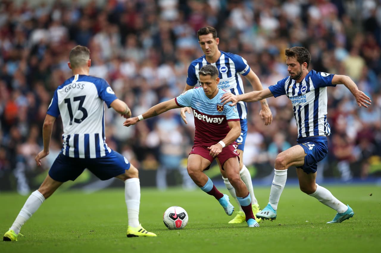 Chicharito anota y West Ham empata ante el Brighton.
