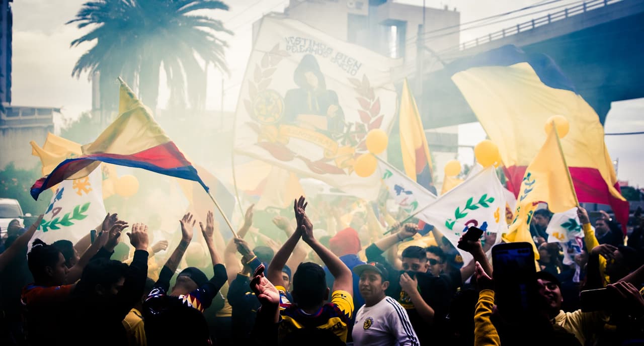 Gran ambiente familiar, en el Estadio Azteca, previo a la final del Apertura '19 entre el América y los Rayados de Monterrey.